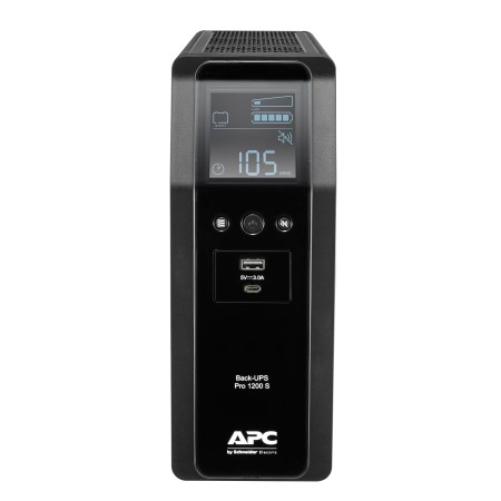 APC BACK UPS PRO BR 1200VA zasilacz UPS Technologia line-interactive 1,2 kVA 720 W 8 x gniazdo sieciowe