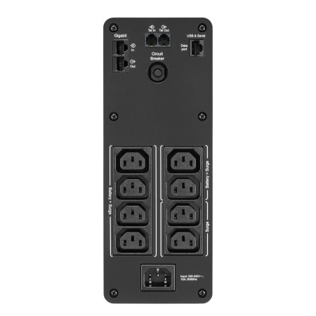 APC BACK UPS PRO BR 1200VA zasilacz UPS Technologia line-interactive 1,2 kVA 720 W 8 x gniazdo sieciowe