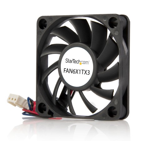 StarTech.com FAN6X1TX3 system chłodzenia komputerów Obudowa komputera Wentylator 6 cm Czarny