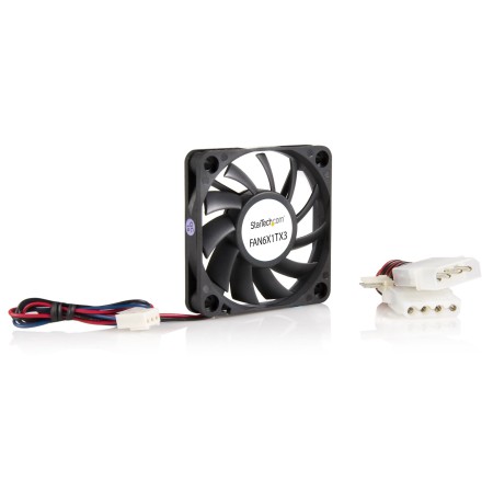 StarTech.com FAN6X1TX3 system chłodzenia komputerów Obudowa komputera Wentylator 6 cm Czarny