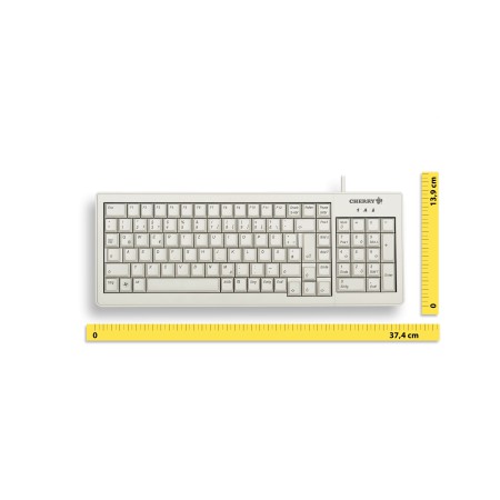 CHERRY XS G84-5200 klawiatura USB + PS/2 AZERTY Francuski Szary