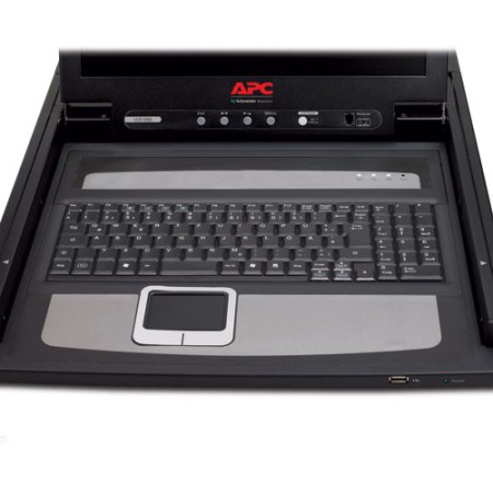 APC AP5717 konsola rackowa 43,2 cm (17") Czarny