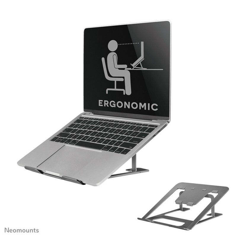 Neomounts stojak na laptop Podstawka na notebooka Szary 43,2 cm (17")