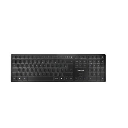 CHERRY KW 9100 SLIM klawiatura RF Wireless + Bluetooth AZERTY Francuski Czarny
