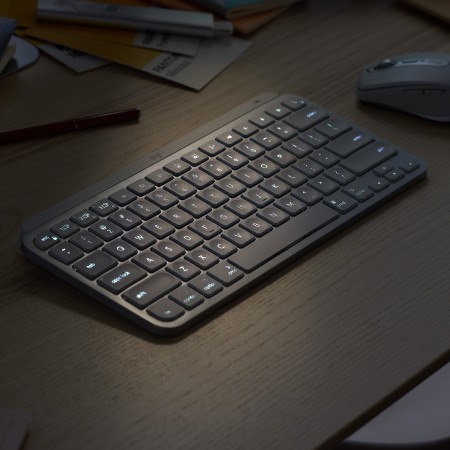 Logitech MX Keys Mini klawiatura Wireless + Bluetooth QWERTY Grafitowy