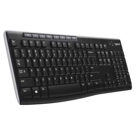 Logitech Wireless Keyboard K270 klawiatura RF Wireless AZERTY Belgijski Czarny