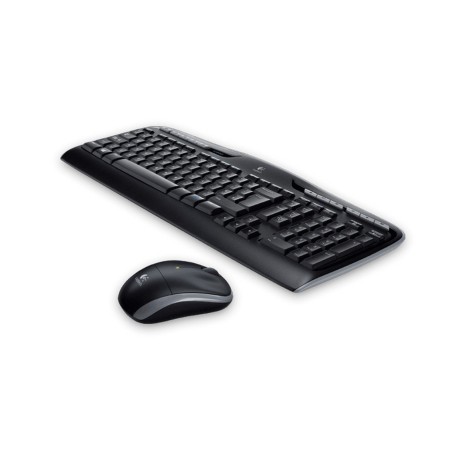 Logitech Wireless Combo MK330 klawiatura Dołączona myszka USB Grecki Czarny