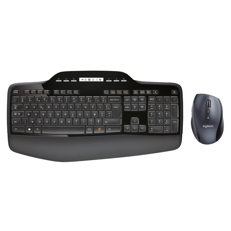 Logitech MK710 Performance klawiatura Dołączona myszka RF Wireless AZERTY Belgijski Czarny
