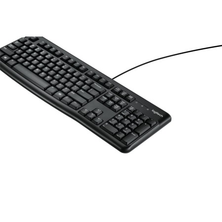 Logitech K120 Corded Keyboard klawiatura USB AZERTY Belgijski Czarny