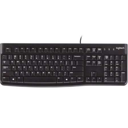 Logitech K120 Corded Keyboard klawiatura USB QWERTY Angielski Czarny