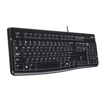 Logitech K120 Corded Keyboard klawiatura USB QWERTY Angielski Czarny