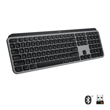 Logitech MX Keys f/ Mac klawiatura RF Wireless + Bluetooth QWERTZ Swiss Szary