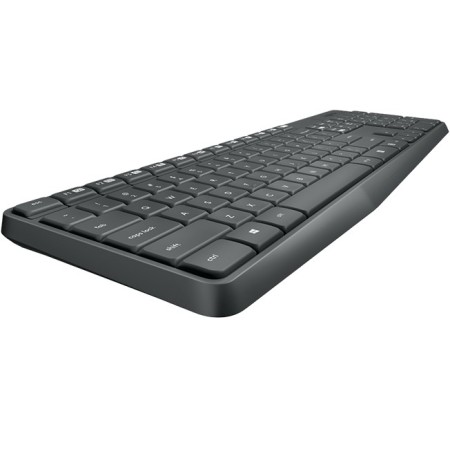 Logitech MK235 klawiatura Dołączona myszka RF Wireless Bułgarski Szary