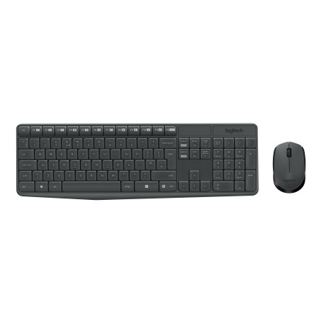 Logitech MK235 klawiatura Dołączona myszka USB QWERTZ Słowacki Szary
