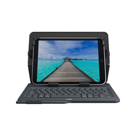 Logitech Universal Folio with integrated keyboard for 9-10 inch tablets Czarny Bluetooth Duński