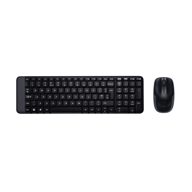 Logitech Wireless Combo MK220 klawiatura myszka QWERTZ Czeski Czarny