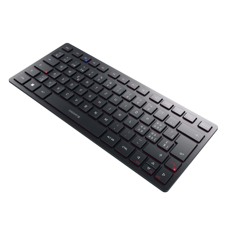 CHERRY KW 9200 MINI klawiatura USB + RF Wireless + Bluetooth QWERTZ Swiss Czarny